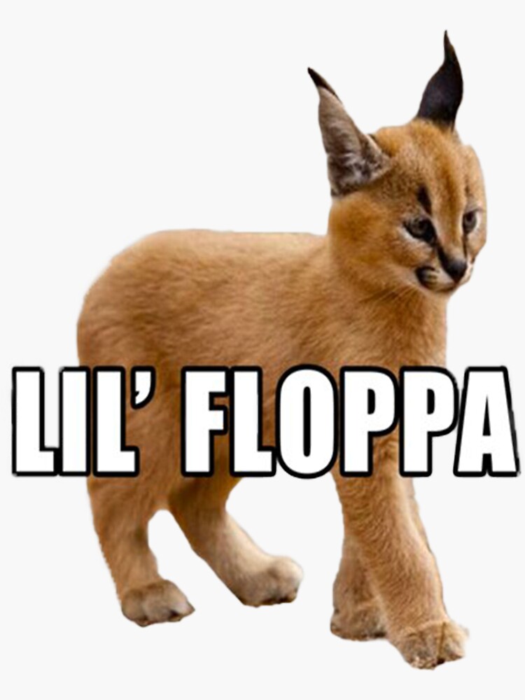 Sticker Floppa Peeker Meme Furtivement Big Floppa Baby Caracal Par