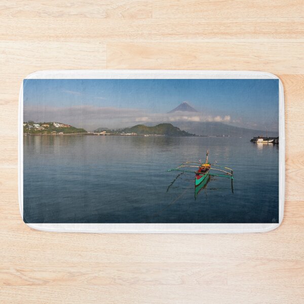 Item preview, Mayon volcano seascape with boat  designed and sold by Pabalonshop.