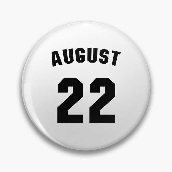 Artikelvorschau, Geburtsdatum 22. August Geburtstagsgeschenk Sportdesign entworfen und verkauft von Panya-Design.