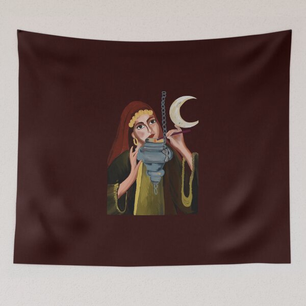 Aperçu de l'œuvre un rendez-vous avec la lune. culture artistique arabe créée et vendue par venuszh.