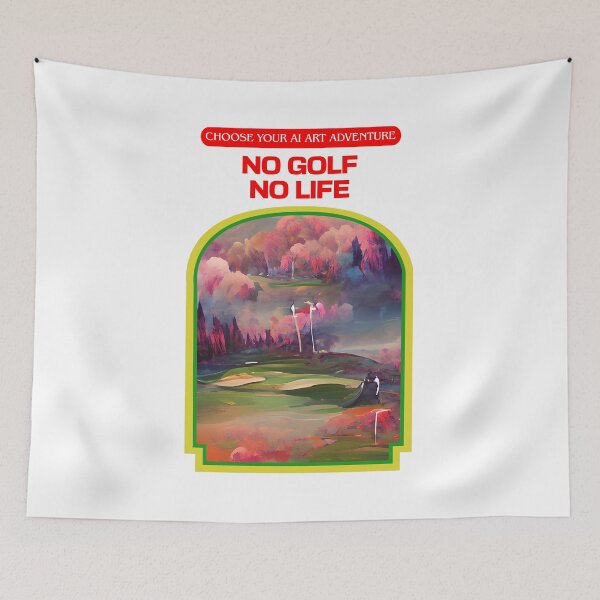Item preview, No Golf No Life AI Generated Art designed and sold by patricklevar.