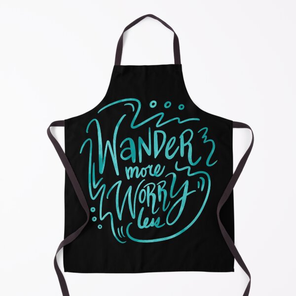 Item preview, Wander More Worry Less Blue Green 1 designed and sold by lineartdesigns.
