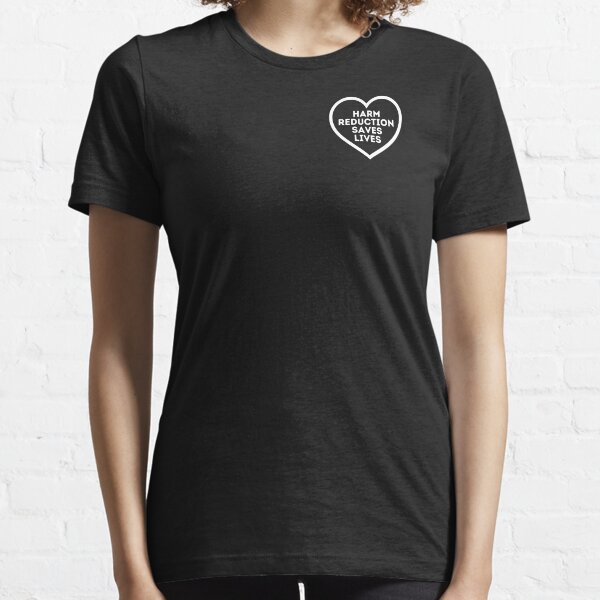 Harm Reduction Heart black Essential T-Shirt
