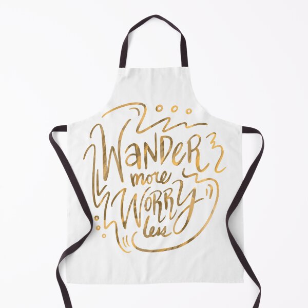 Item preview, Wander More Worry Less Yellow Gold 3 designed and sold by lineartdesigns.