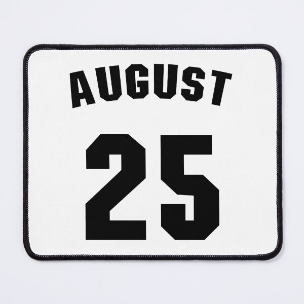 Item preview, Date of birth 25 August birthday gift sport design designed and sold by Panya-Design.