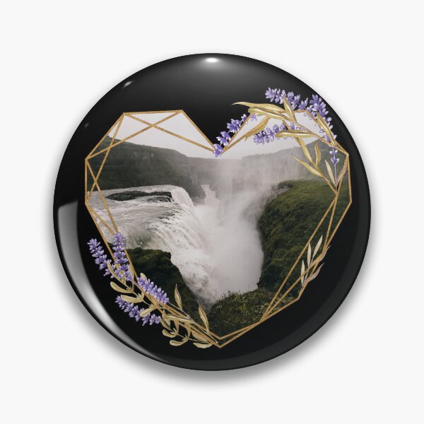 Item preview, Heart waterfall rain grass green wild, nature outdoors love sky cutout, in the wild, clouds, love for the nature designed and sold by inurey.