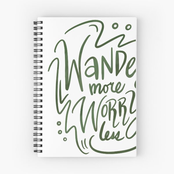 Item preview, Wander More Worry Less Green 5 designed and sold by lineartdesigns.