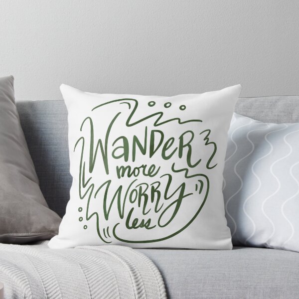 Item preview, Wander More Worry Less Green 5 designed and sold by lineartdesigns.