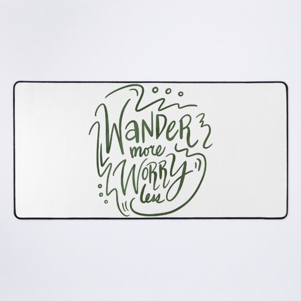 Item preview, Wander More Worry Less Green 5 designed and sold by lineartdesigns.