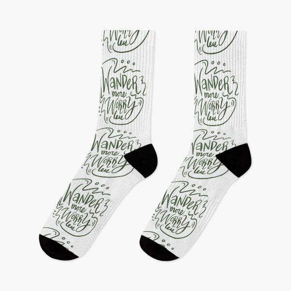 Item preview, Wander More Worry Less Green 5 designed and sold by lineartdesigns.