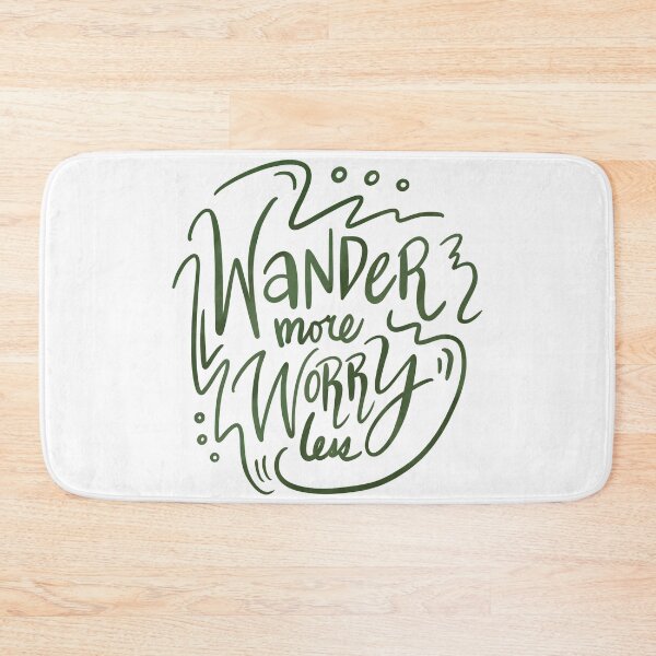 Item preview, Wander More Worry Less Green 5 designed and sold by lineartdesigns.