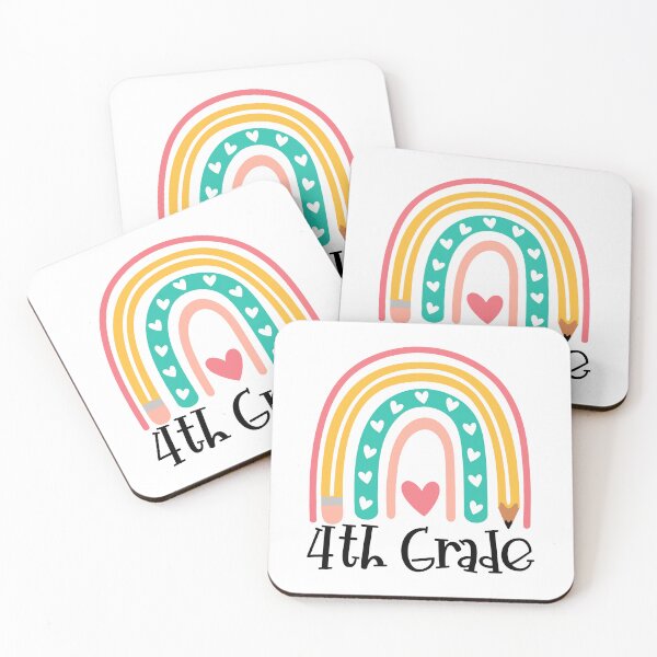 Item preview, Fourth 4th Grade School Item With Boho Rainbow Aesthetic in Pastel Colors designed and sold by @ne Affirmation Healing.