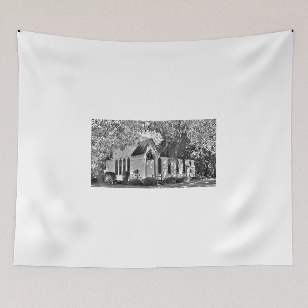 Item preview, Historic Andrews Memorial Chapel Dunedin Florida Black And White designed and sold by LisaWootenPhoto.