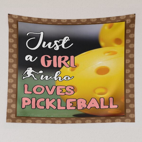 Item preview, Just A Girl Who Loves Pickleball designed and sold by SweetPea49.