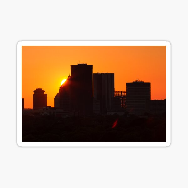 Silhouetted Rochester, NY Skyline Sticker