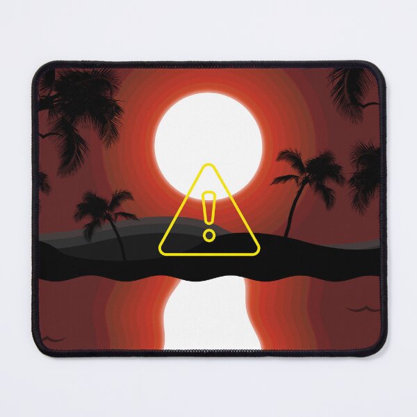 Item preview, Retro Sunset Warning Error Symbol designed and sold by Malwears.