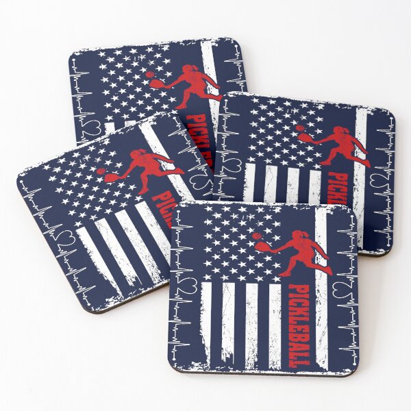 Item preview, PICKLEBALL AMERICA FLAG NAVY designed and sold by SweetPea49.