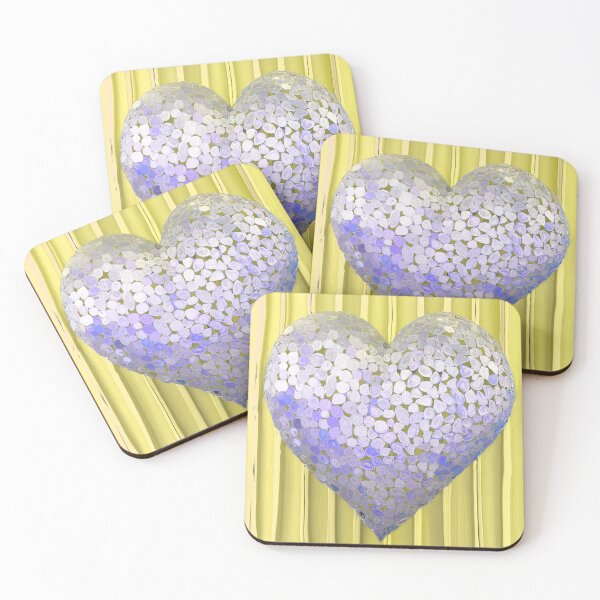 Item preview, LilacHeart_4360 -- on yellow: Love, the pop-culture way designed and sold by PetraTrimmelArt.
