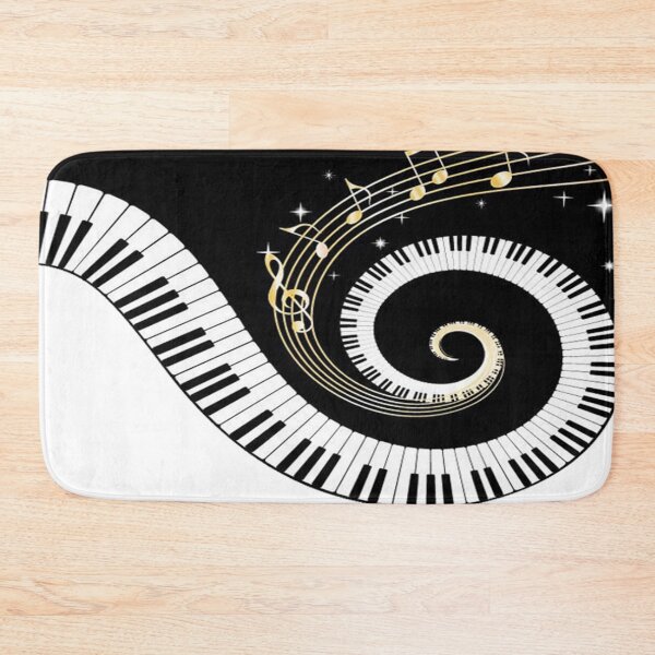 Item preview, Piano music keyboard round  designed and sold by SweetPea49.