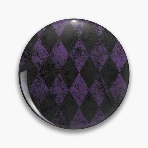 Item preview, Purple and Black Harlequin Diamonds Goth Clowncore Circuscore designed and sold by PirateAvocado.
