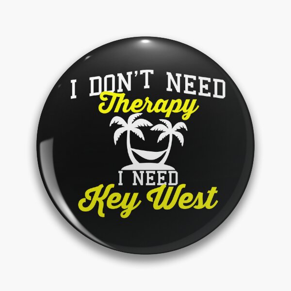 Aperçu de l'œuvre Je n'ai pas besoin de thérapie, j'ai besoin de Key West ! | T-shirt drôle Key West FL créée et vendue par StreetShirts1.