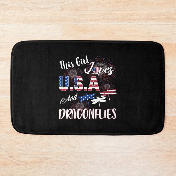 Item preview, Dragonfly - This Girl Loves USA and dragonflies designed and sold by Anderson456.