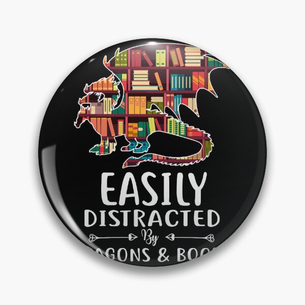 Item preview, Easily Distracted By Dragons & Books designed and sold by Anderson456.