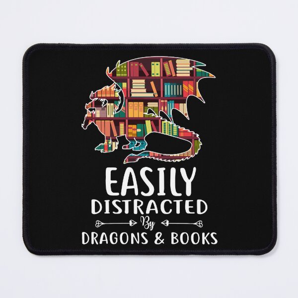 Item preview, Easily Distracted By Dragons & Books designed and sold by Anderson456.