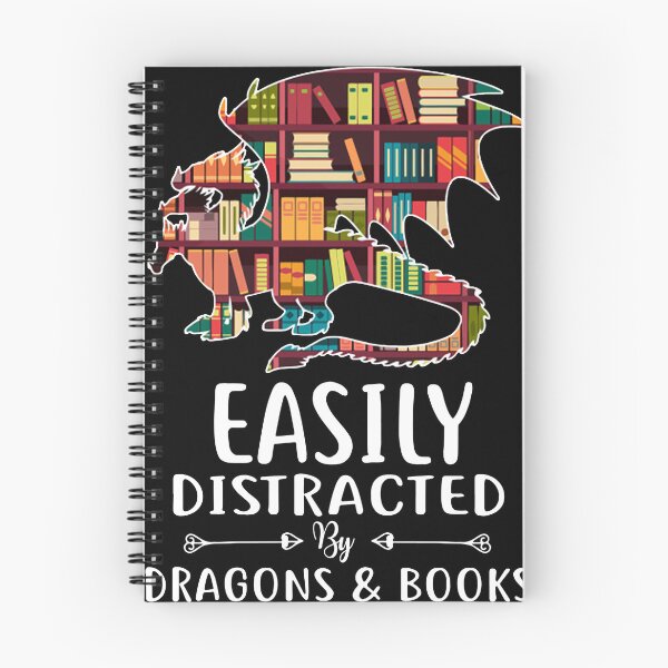 Item preview, Easily Distracted By Dragons & Books designed and sold by Anderson456.