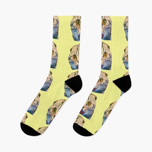 Item preview, The surprised cat Сolor print  designed and sold by artdragongift 15.