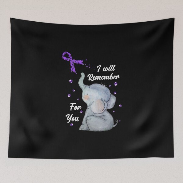 Item preview, Elephant I Will Remember For You Alzheimers Awareness designed and sold by Anderson456.