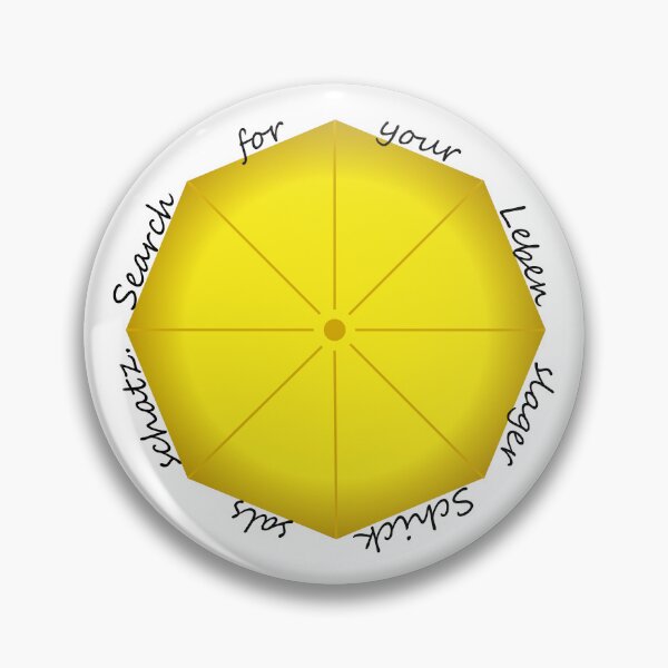 Item preview, Lebenslagerschicksalsschatz yellow umbrella designed and sold by CamilaDavison.