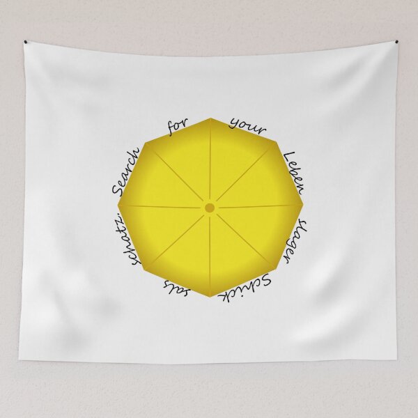 Item preview, Lebenslagerschicksalsschatz yellow umbrella designed and sold by CamilaDavison.