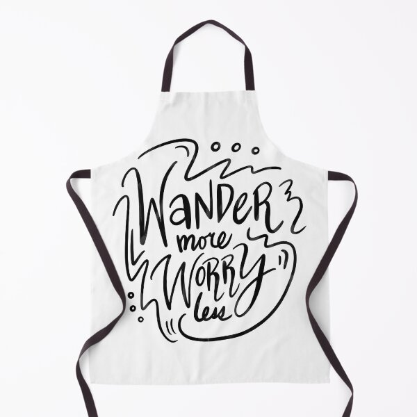Item preview, Wander More Worry Less Black 7 designed and sold by lineartdesigns.