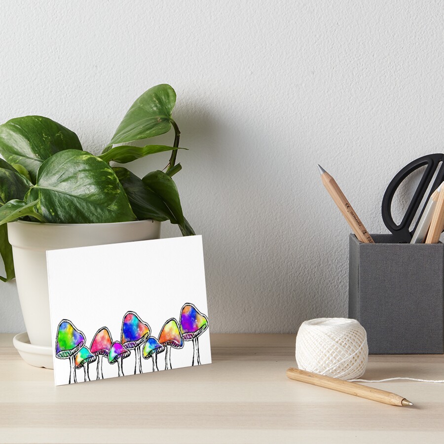 Magic Mushrooms Art Board Print