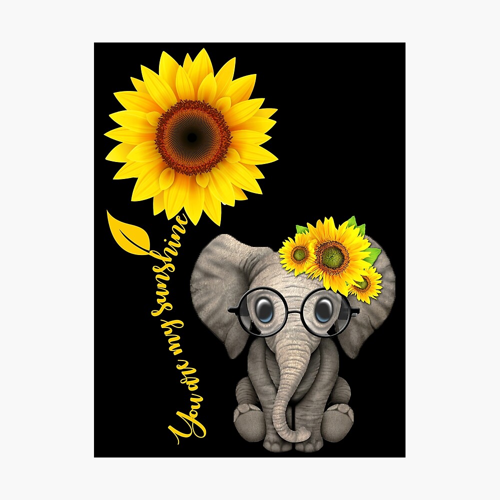 Póster «Elefante girasol eres mi sol» de Anderson456 | Redbubble