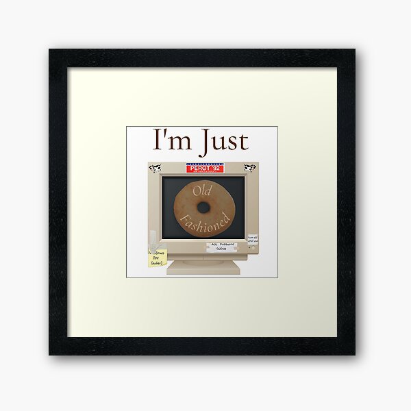 Item preview, I'm just old fashioned retro desktop computer monitor donut  designed and sold by Tex Murphy.