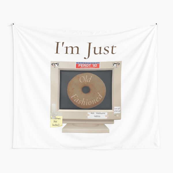 Item preview, I'm just old fashioned retro desktop computer monitor donut  designed and sold by Tex Murphy.