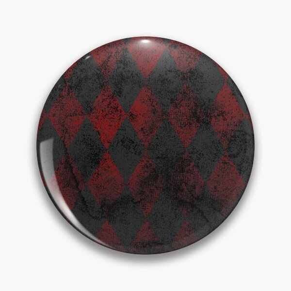 Item preview, Red and Black Harlequin Diamonds Goth Clowncore Circuscore designed and sold by PirateAvocado.