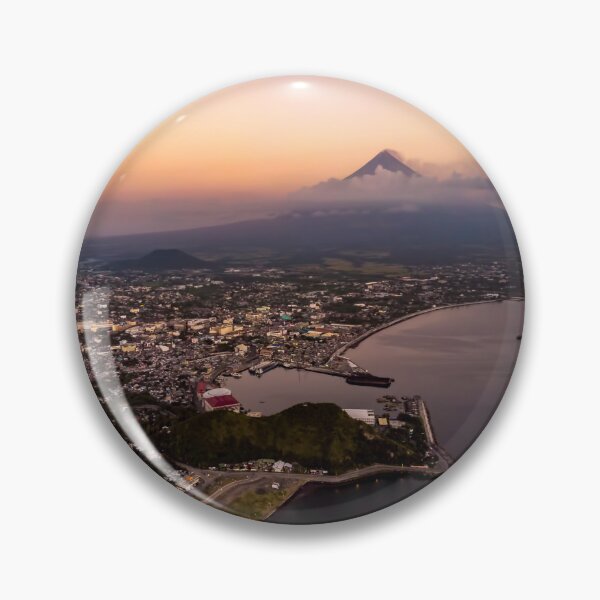 Item preview, Mayon Volcano sunset sunrise birds eye view  designed and sold by Pabalonshop.