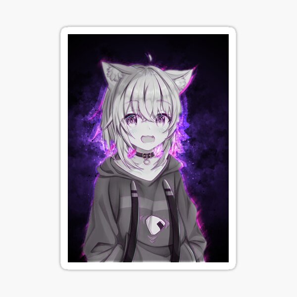 "Hololive - Nekomata Okayu" Sticker By WaifuFury | Redbubble