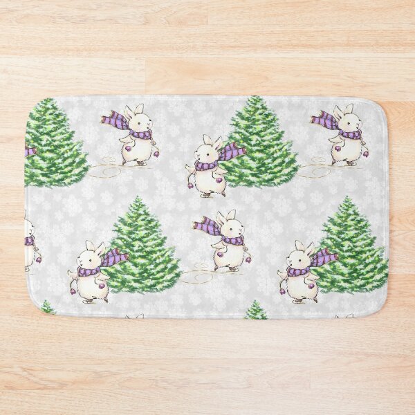 Item preview, Winter Skating Rabbit Pattern designed and sold by SweetTea4U.