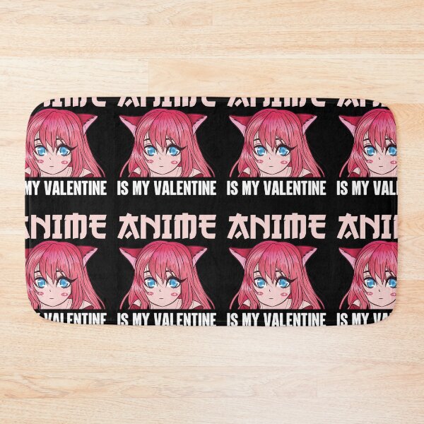 Item preview, I Only Care About Anime Valentines Day Kawaii Girl designed and sold by GravitiTees.