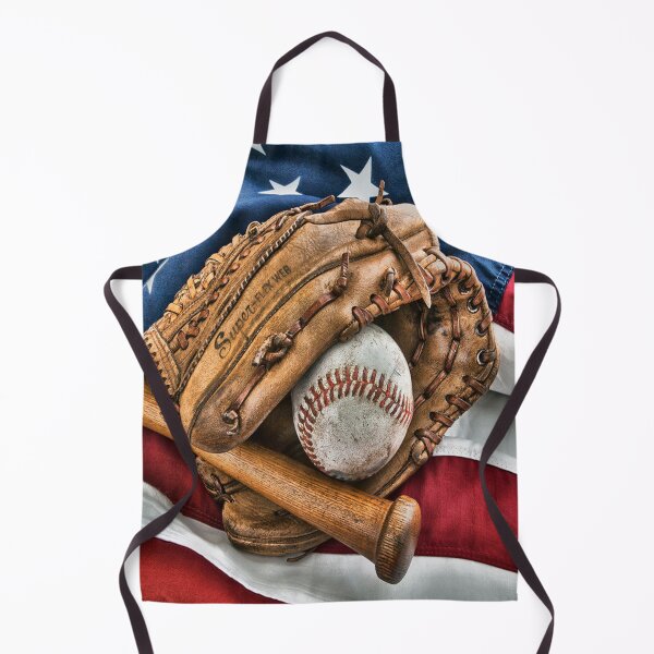 Item preview, baseball and flag wallpaper designed and sold by chanchan79.