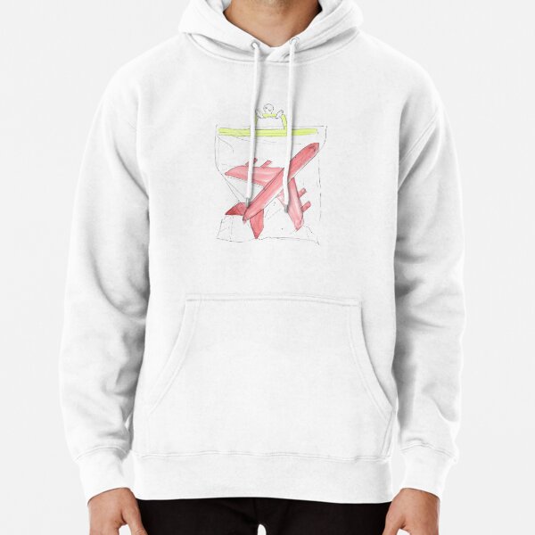 plane red hoodie