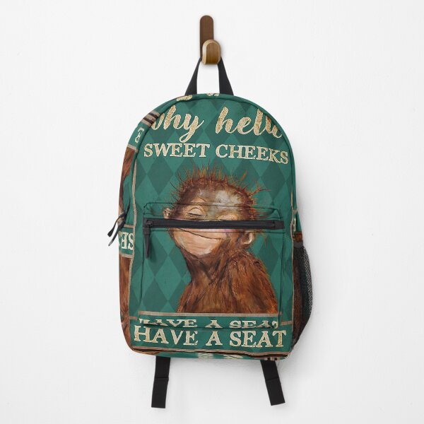 Item preview, Why hello sweet cheeks  have a seat monkey lover designed and sold by KinstleHawa.