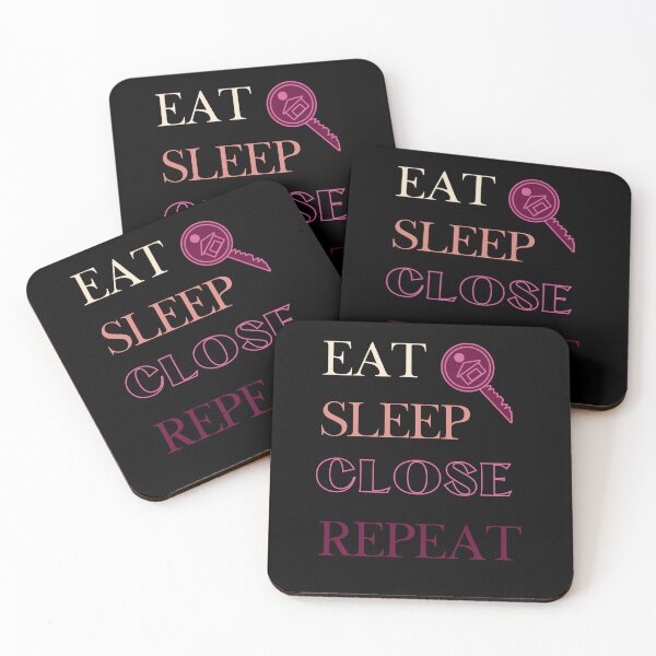 Item preview, Eat Sleep Close Repeat Real Estate Agent designed and sold by jrobdesignz.