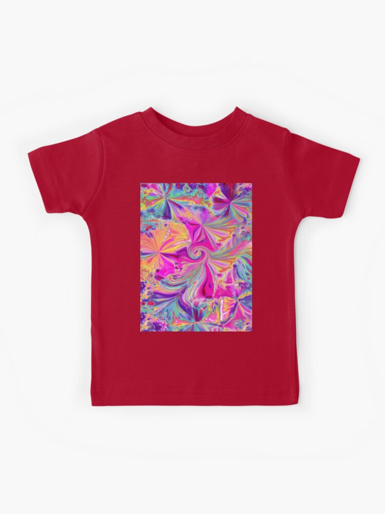 Psychedelic abstract background with pink flower Toddler T-Shirt by  Jumpingsack - Pixels