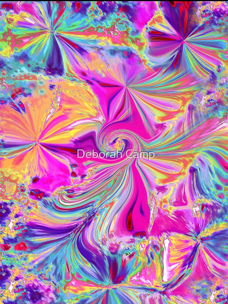 Psychedelic abstract background with pink flower Toddler T-Shirt by  Jumpingsack - Pixels