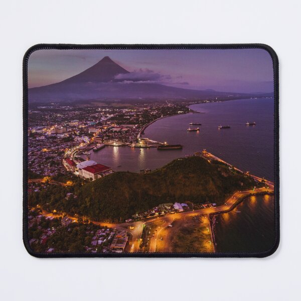 Item preview, Mayon Volcano sunset sunrise birds eye view designed and sold by Pabalonshop.